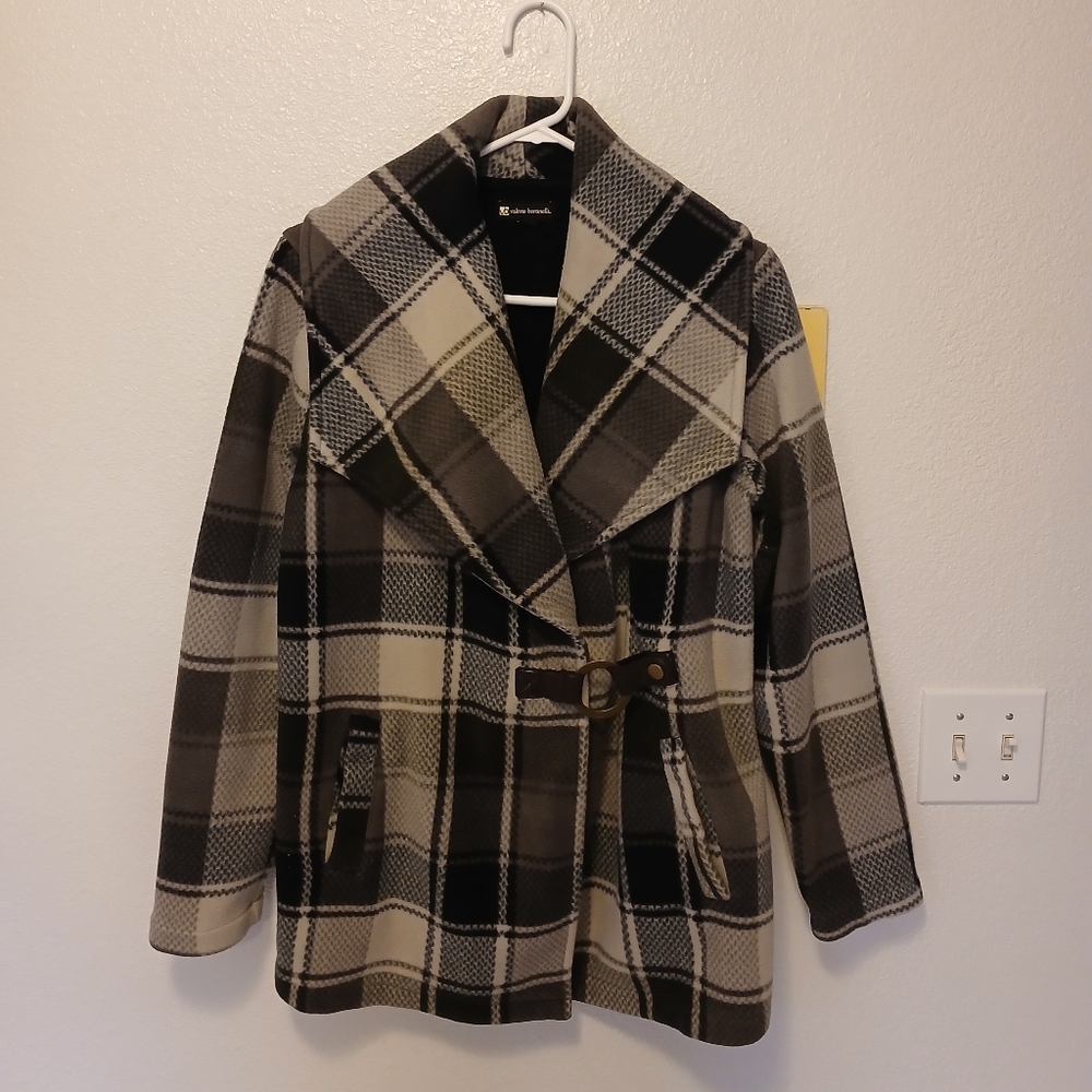 PLAID FLEECE JACKET